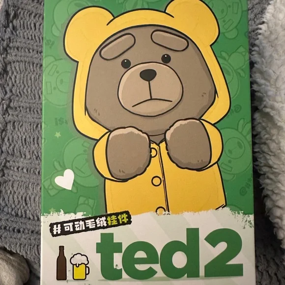 Pop Mart Ted 2 Plush Keychain Pendant Party Bear - Picture 2 of 7